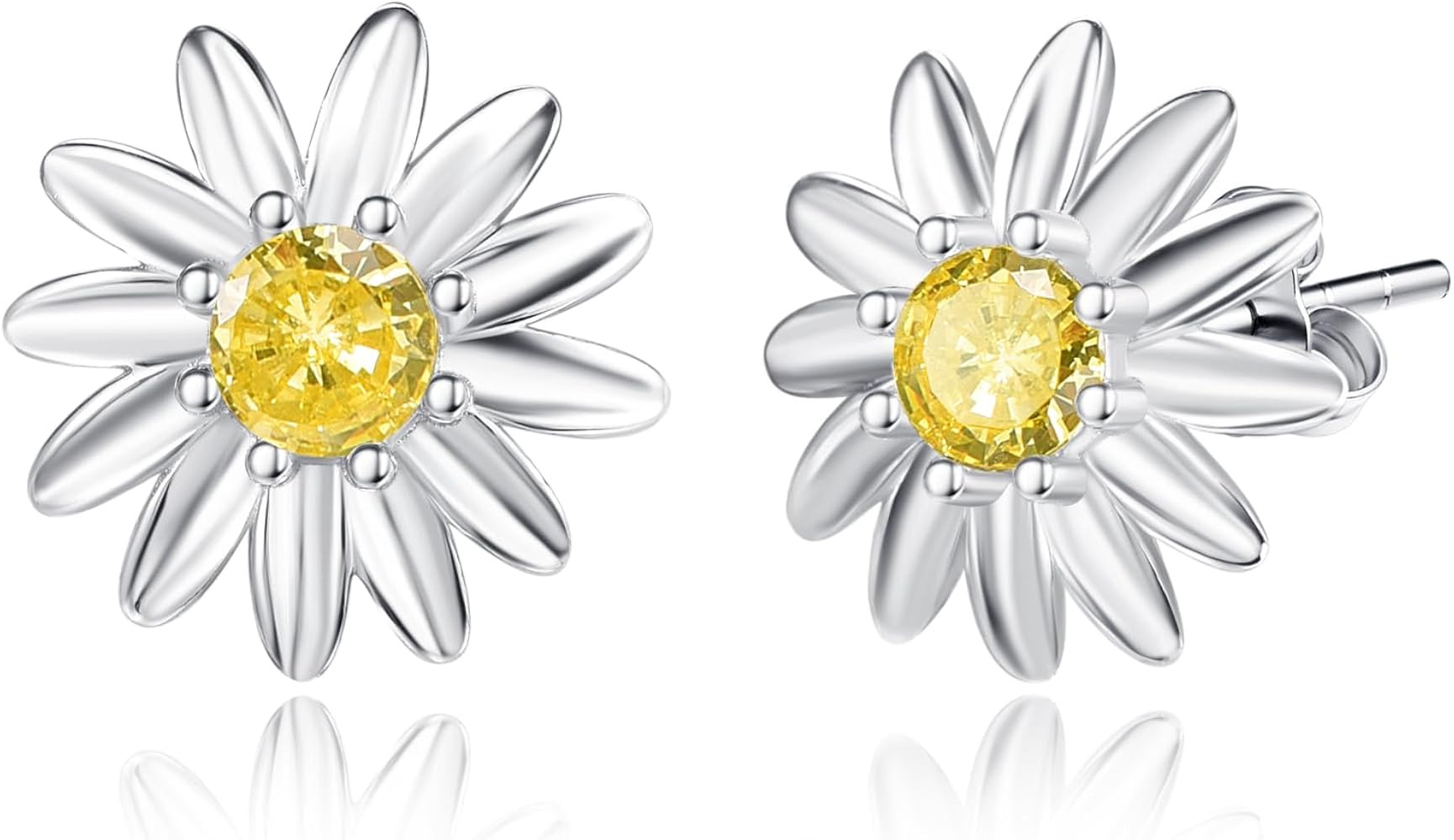 TANGPOET Daisy Stud Earrings Jewelry for Women 925 Sterling Silver Cute Daisy Flower Earrings Gif... | Amazon (US)