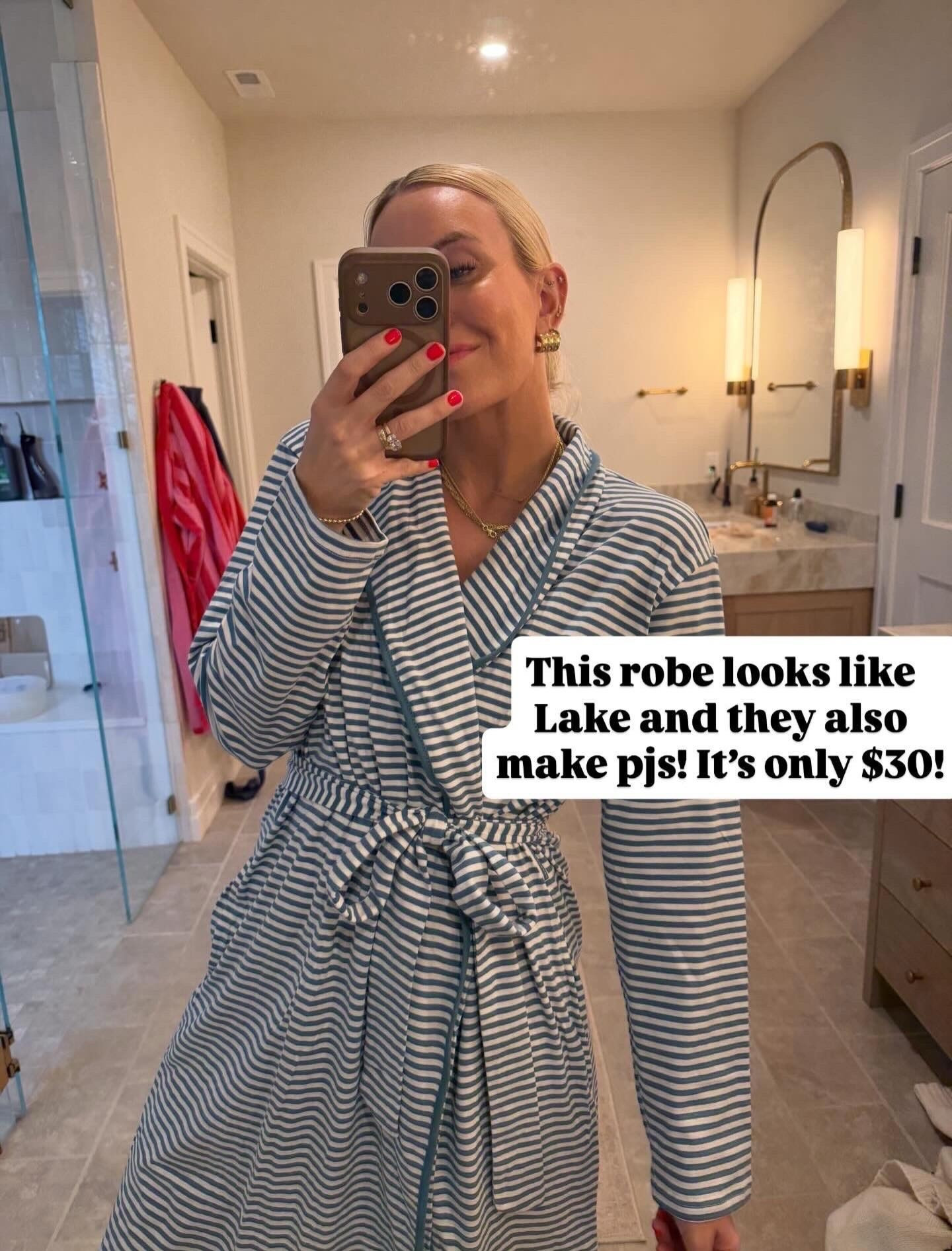 Amazon cotton robe that is so cute and comfy! They also make pajamas! 

#LTKmorningroutine #LTKselfcare