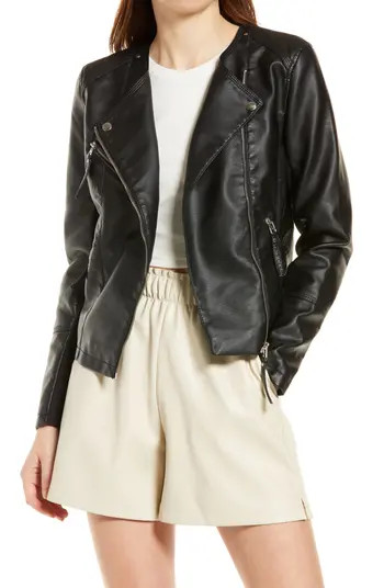 Ria Favo Faux Leather Jacket | Nordstrom