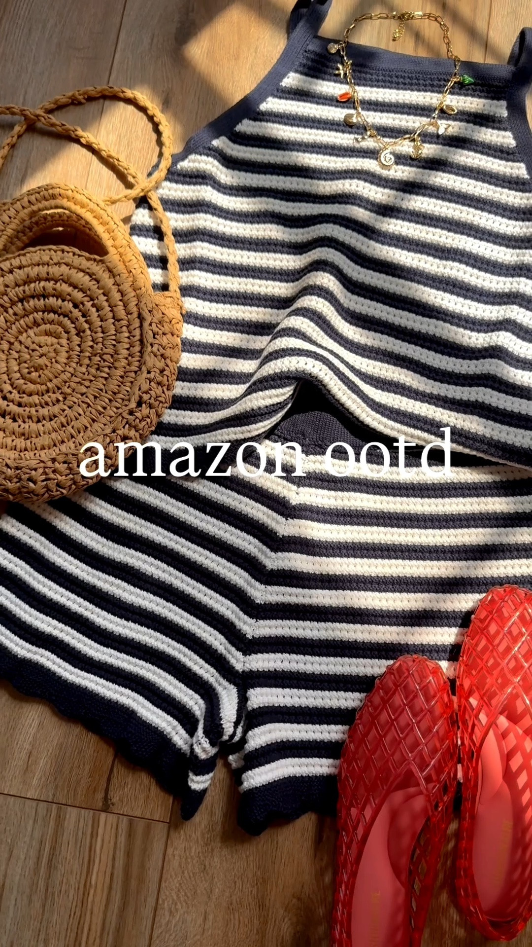 this amazon set is the perfect summer outfit! 100% cotton, machine washable (dry flat) and comes in a few other colors. paired with these red jelly flats and you have the perfect nautical 4th of july outfit

#LTKSeasonal #LTKSaleAlert #LTKootd