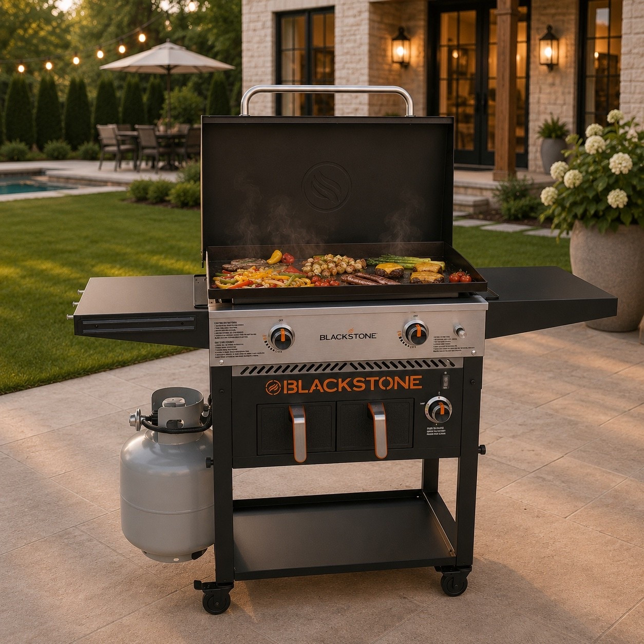 100 OFF the Blackstone and this model comes with TWO air fryers built in 🙌🔥

My husband makes the BEST stir fry on this thing. We use it nonstop in the summer for burgers, breakfast, fajitas, hibachi night… everything tastes better on a griddle 😍

#LTKHome #LTKSaleAlert