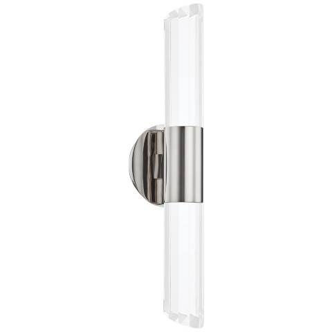 Hudson Valley Rowe 20 1/4" High Nickel 2-Light LED Wall Sconce - #93F05 | Lamps Plus | Lamps Plus