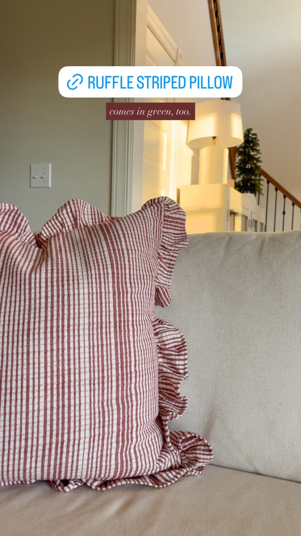 ruffle striped pillow , target decor , target home finds , studio McGee , Christmas home decorr

#LTKSeasonal #LTKHoliday #LTKHome