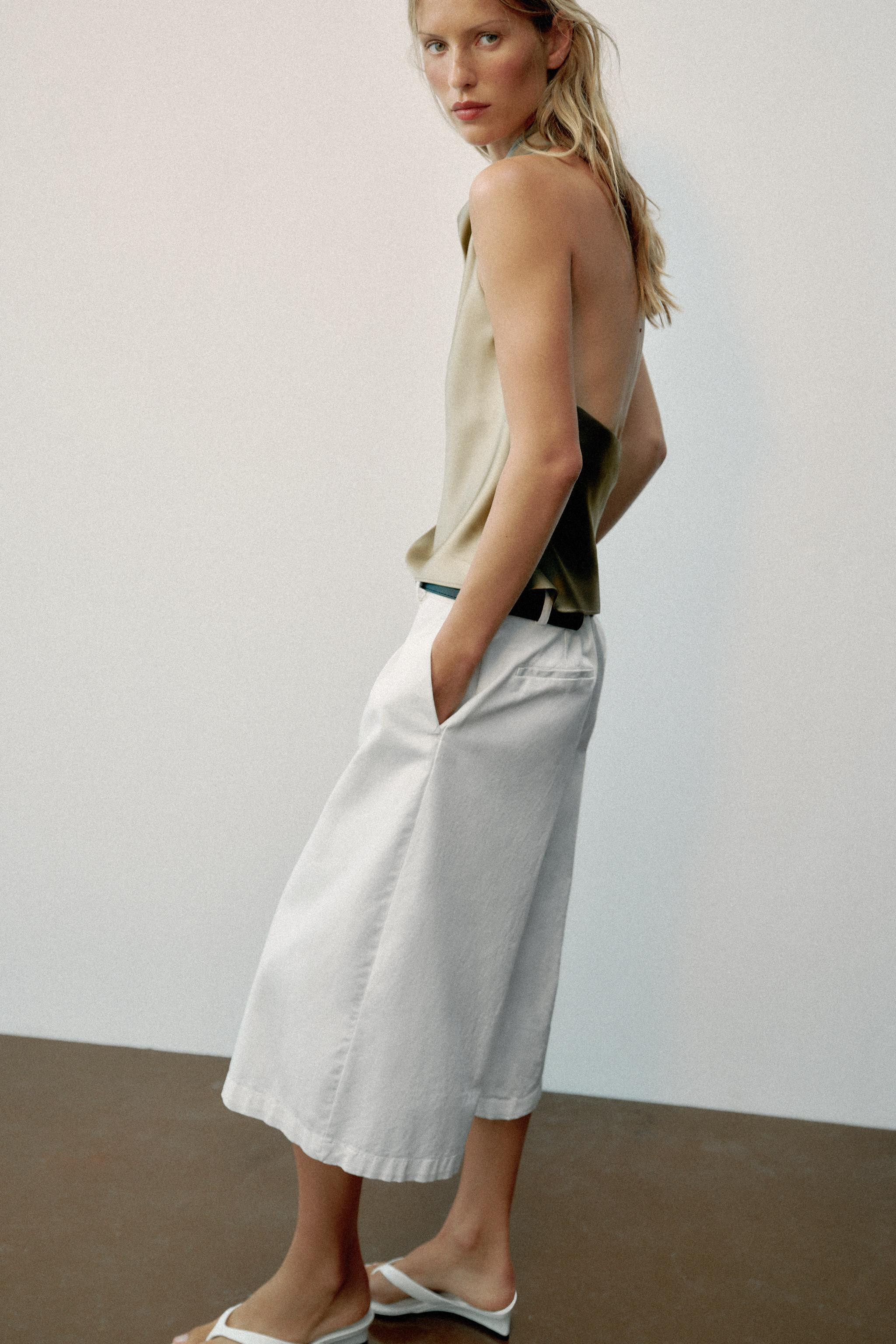 SATIN HALTER TOP | Zara UK