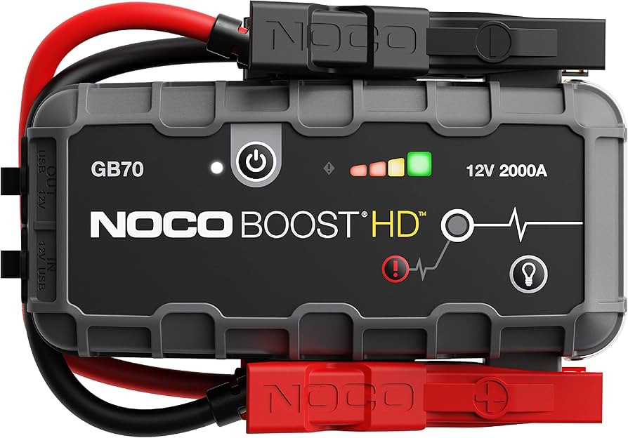 NOCO Boost HD GB70 2000A UltraSafe Car Battery Jump Starter, 12V Battery Booster Pack, Jump Box, ... | Amazon (US)