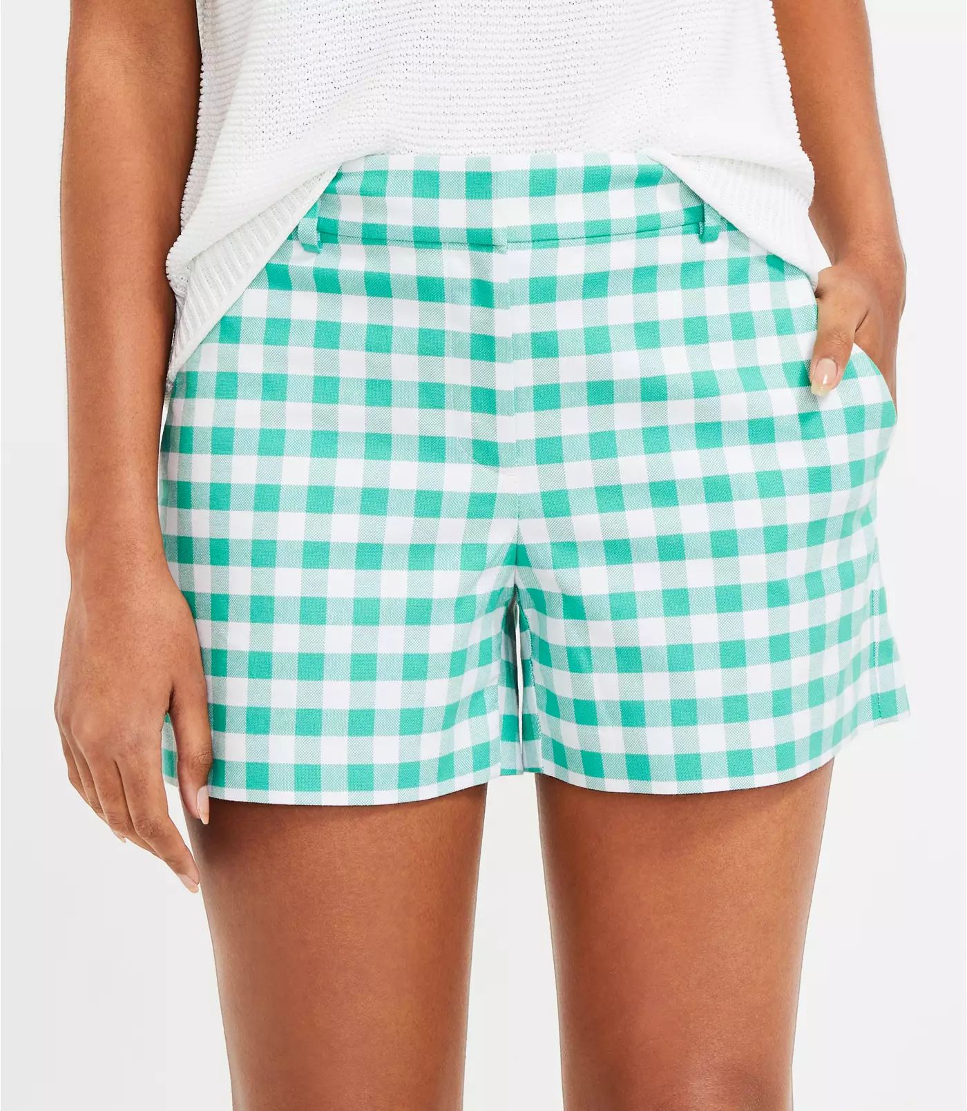 Riviera Shorts in Gingham | LOFT