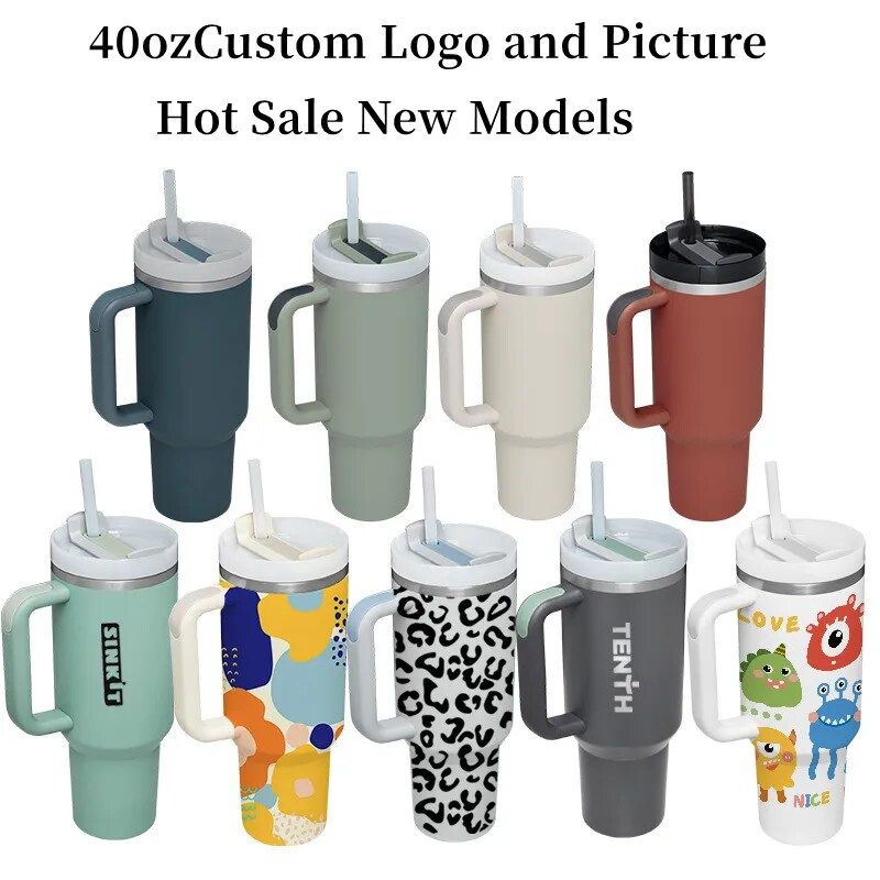 28.39US $ 20% OFF|40OZ1200ml hot water bottle carrying outdoor sports straw handle beer cup stain... | AliExpress (US)