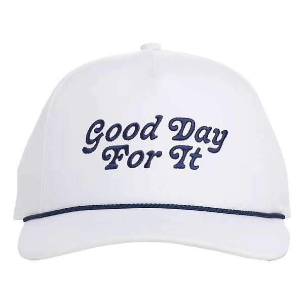 Men's Mizzen+Main Good Day For It. Rope Snapback Hat One Size White | Scheels