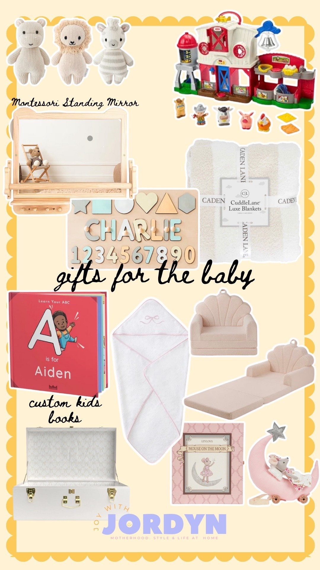 GIFTS FOR BABIES: what I would pic or suggest for baby Christmas gifts! My personal favorites are the personalized books + towels 

#LTKGiftGuide #LTKHoliday #LTKBaby