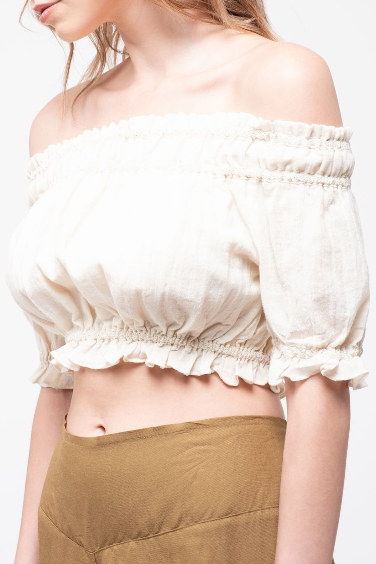 Moon RiverOff-the-Shoulder Crop Top | Nordstrom Rack