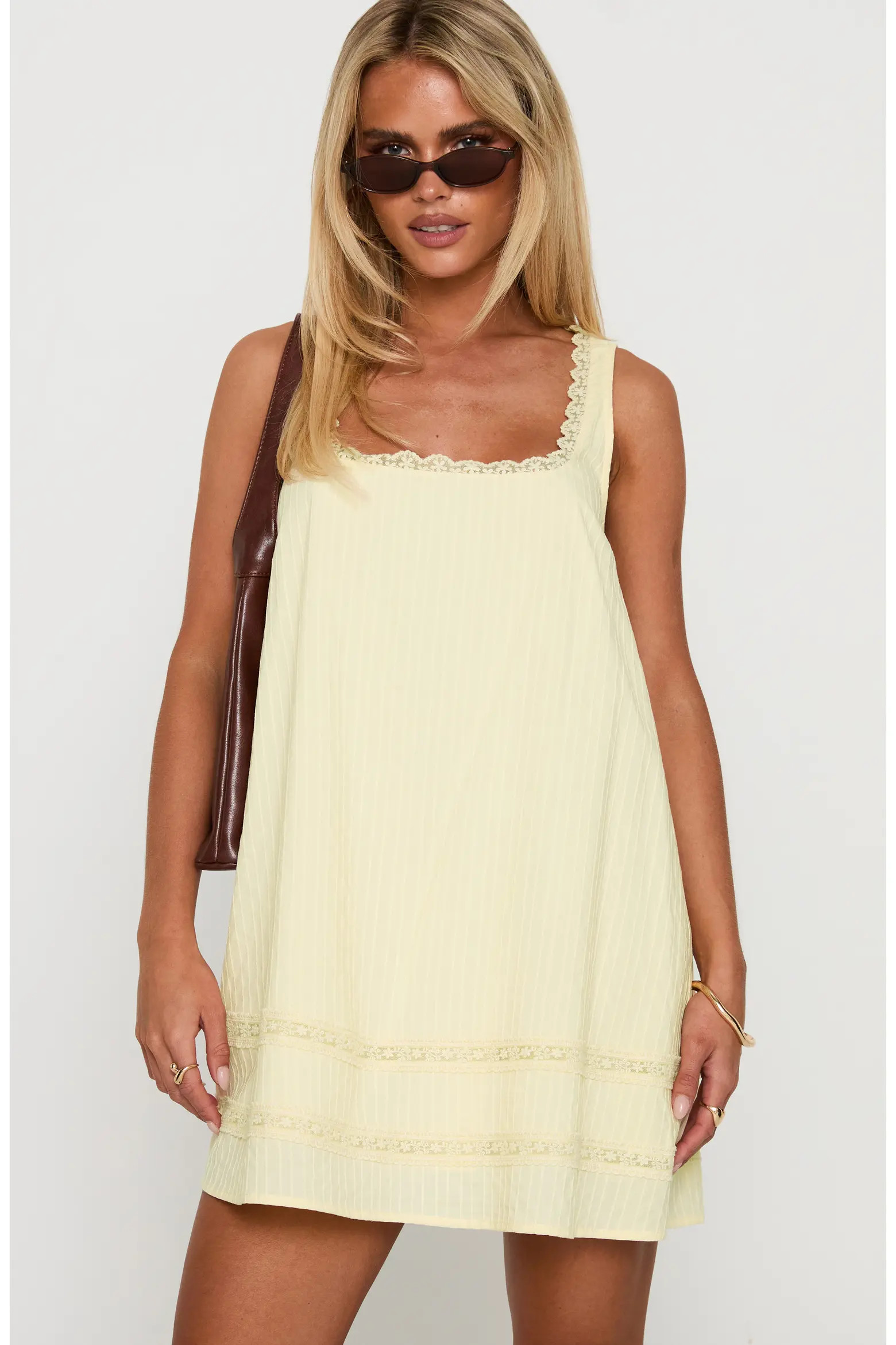 Princess Polly Alanah Embroidered Cotton Minidress (Women) | Nordstrom | Nordstrom