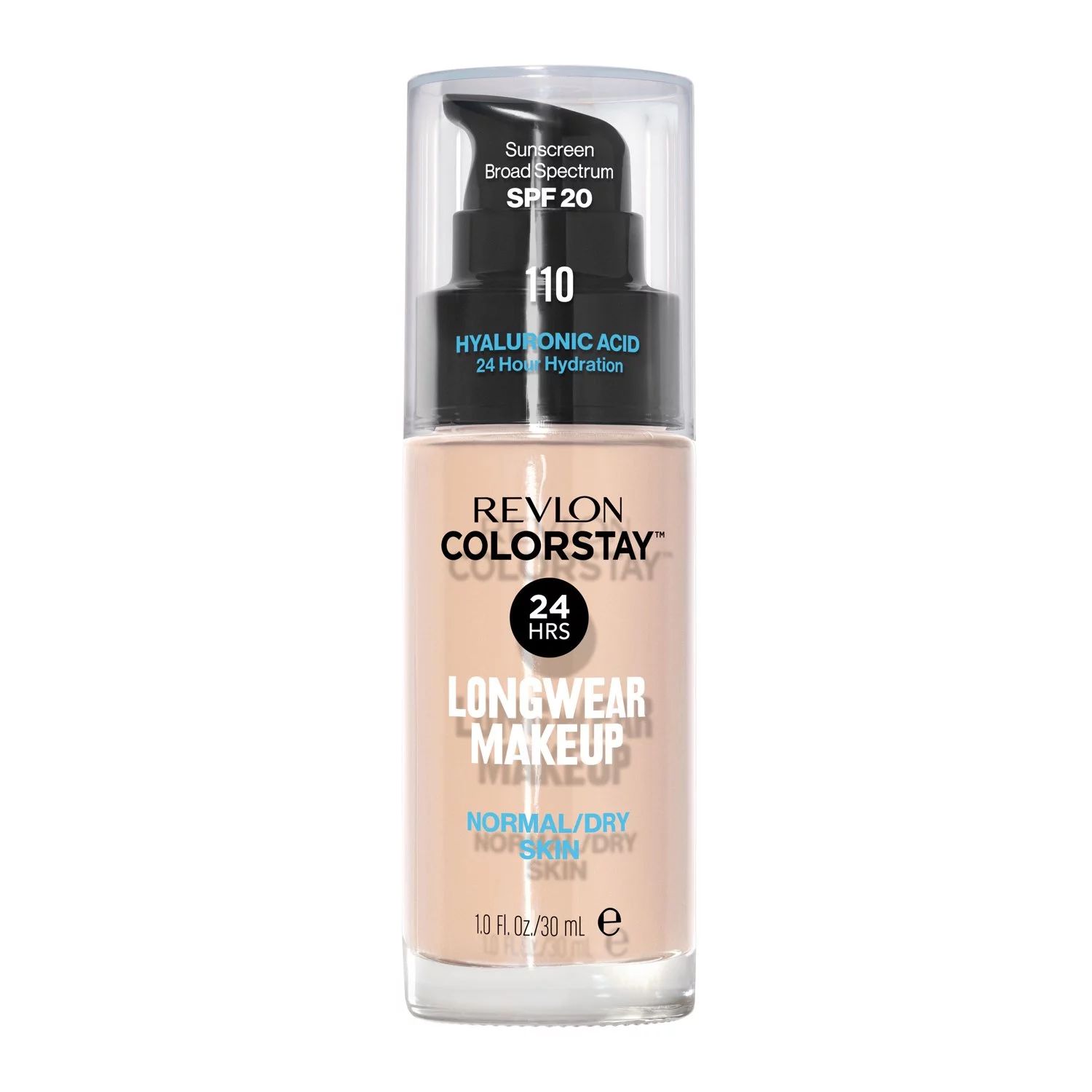 Revlon ColorStay Liquid Foundation, Normal/Dry Skin, SPF 20, 110 Ivory, 1 fl oz - Walmart.com | Walmart (US)