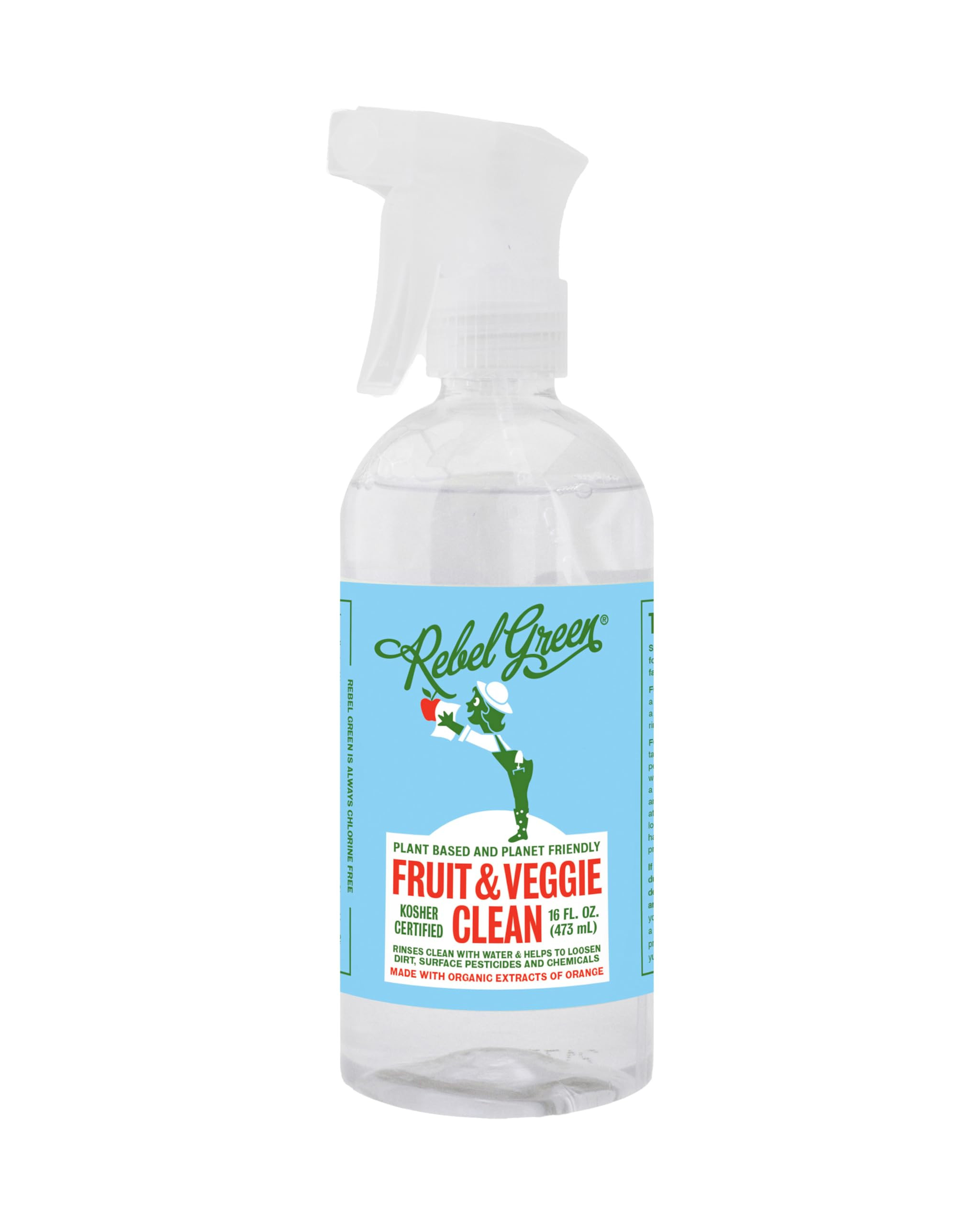 Rebel Green Fruit & Veggie Clean - Plant-Based Produce Cleaner - Natural Fruit and Vegetable Wash... | Amazon (US)