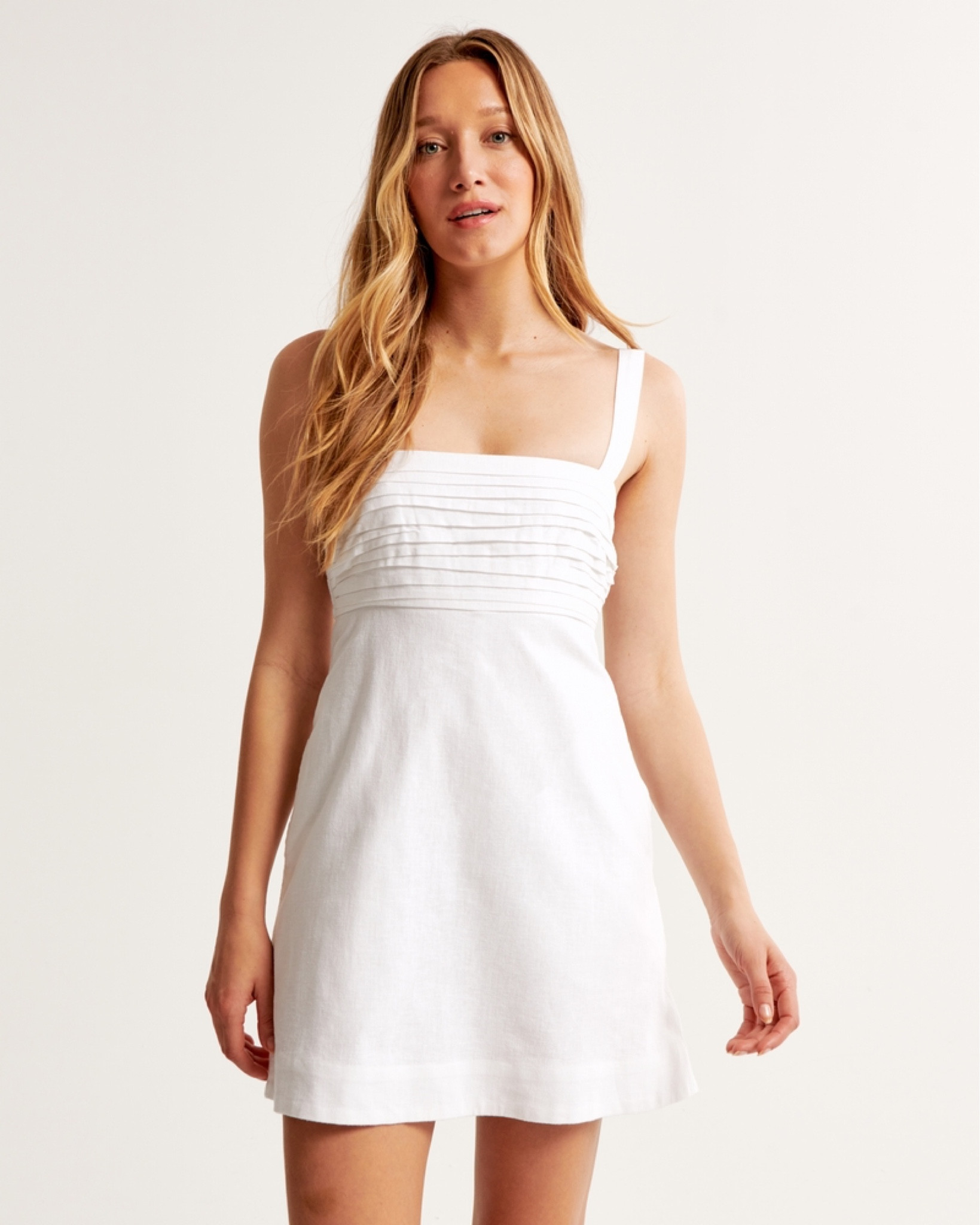 White dress for graduation or senior photos 
skort 
Linen

#LTKsalealert #LTKfindsunder50 #LTKfindsunder100
