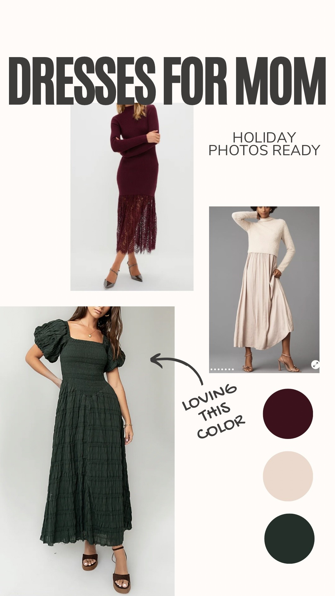 Holiday photo ready dresses for mom 🎄

#LTKHoliday