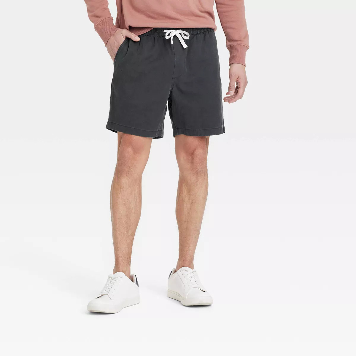 Men's Vintage 7" Elevated Washed Pull-On Shorts - Goodfellow & Co™ Tan S | Target