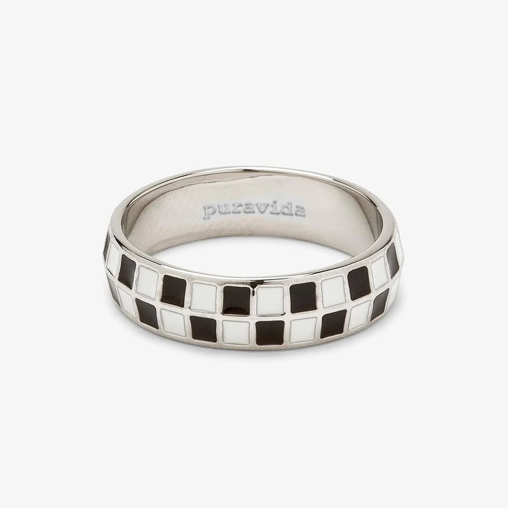 Checkerboard Ring | Pura Vida Bracelets