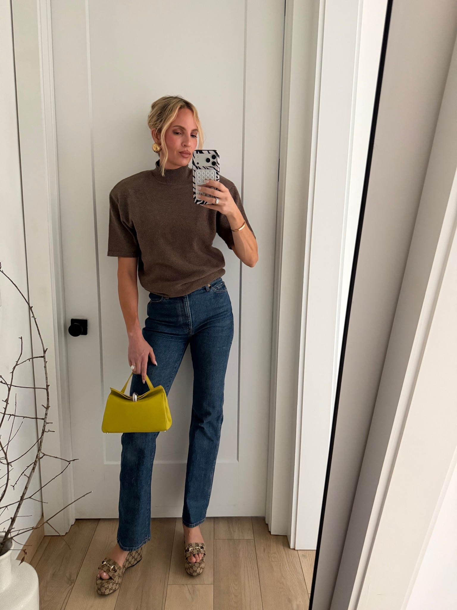 Last night’s date night look. I’m wearing a small in the top. Jeans run tts. I’m 5’10 for reference. these are my husband’s favorite jeans on me. I have them in this shade and the Bryce ￼

#LTKootd #LTKTall #LTKOver40