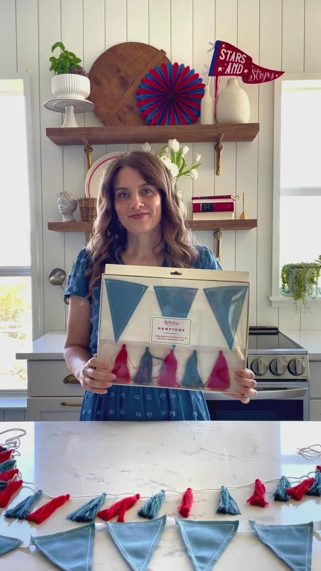 Chambray and Tassel Banner Set | My Mind's Eye