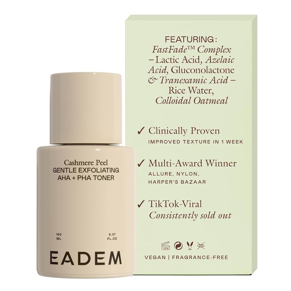 EADEM Gentle Exfoliating AHA & PHA Toner, Exfoliating Face Serum with Tranexamic Acid, AHA Exfoli... | Amazon (US)