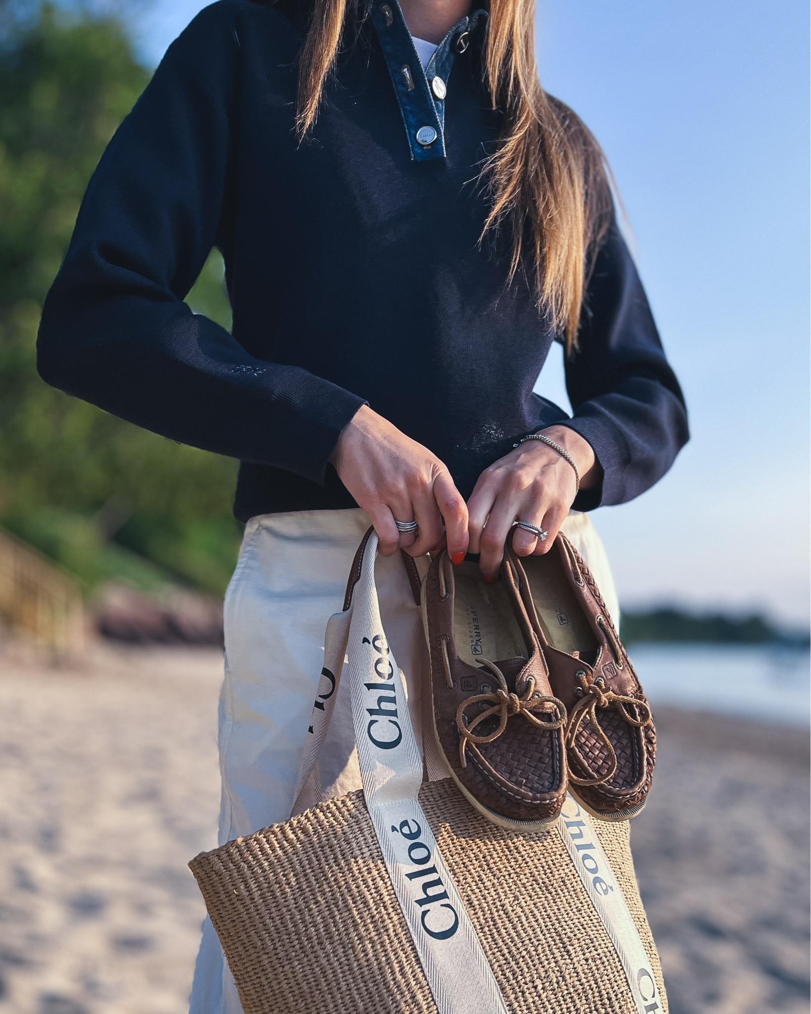 This Sandro denim collar sweater is the perfect summer layering piece

#LTKStyleTip #LTKSeasonal #LTKSaleAlert