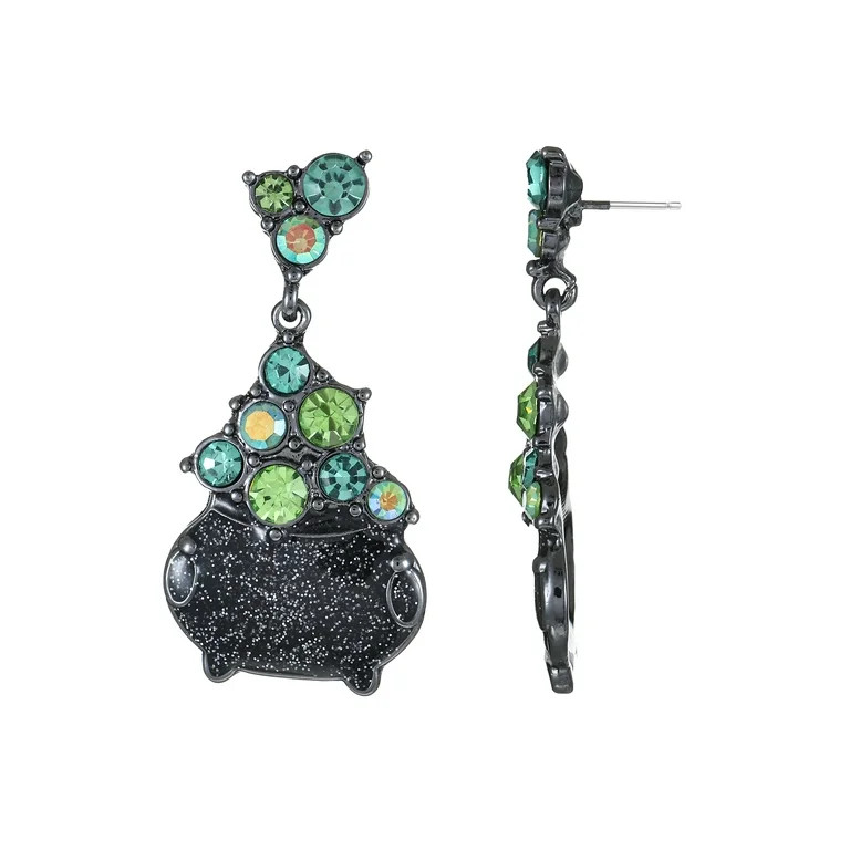 Way to Celebrate Halloween Bubbling Cauldron Earrings, 1 Pair, Female | Walmart (US)