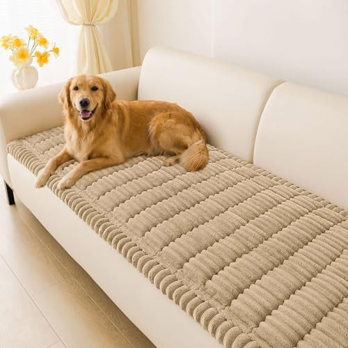 hyha Fundas de sofá lavables para perros, protectores antideslizantes de felpa para sofá, funda... | Amazon (US)