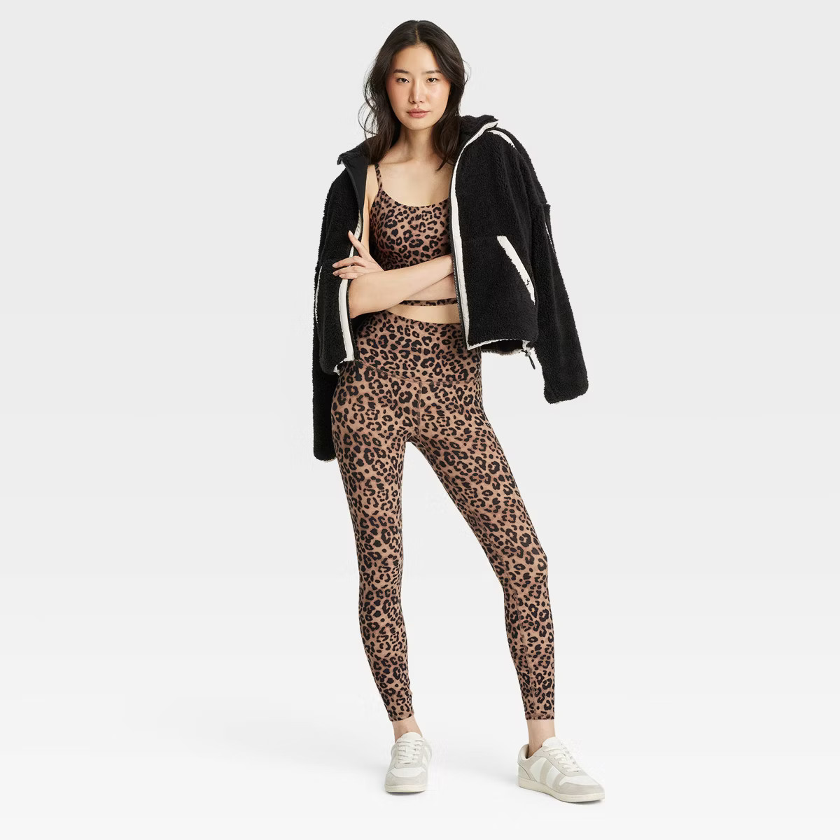 Women's Leopard Print High-Rise Leggings - JoyLab™ | Target