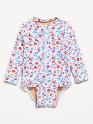 Long-Sleeve Rashguard Swim One-Piece for Baby | Old Navy (US)