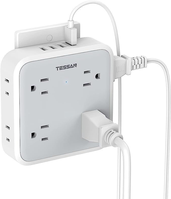 Amazon.com: Multi Plug Outlet Splitter with USB, TESSAN Multiple Outlet Extender with 4 USB Wall ... | Amazon (US)