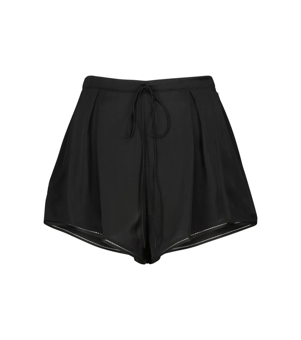 Pleated silk satin shorts | Mytheresa (UK)