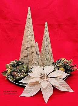 AllStellar Paper Mache Cones Open Bottom 10.63x4 in. Set of 3 (Medium) - For DIY Art Projects, Cr... | Amazon (US)