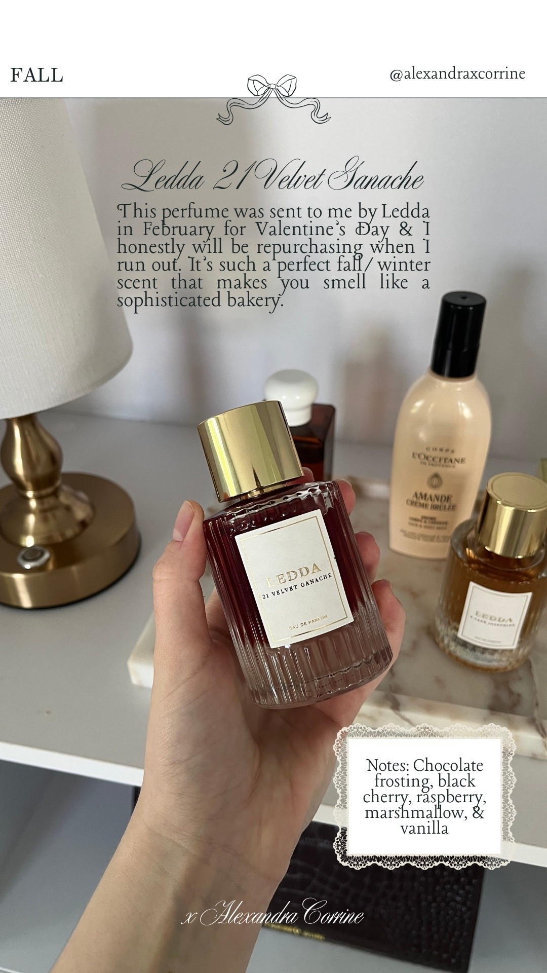 My fall & winter perfume collection 🤎 All of the cozy gourmand scents in my perfume collection for the fall & winter seasons 🥐🍂

Perfume, fragrance, fall aesthetic, cozy aesthetic, capsule perfume collection, body mist, LEDDA, Jo Malone, the 7 virtues, loccitane, gourmand, bakery

#LTKSeasonal #LTKBeauty