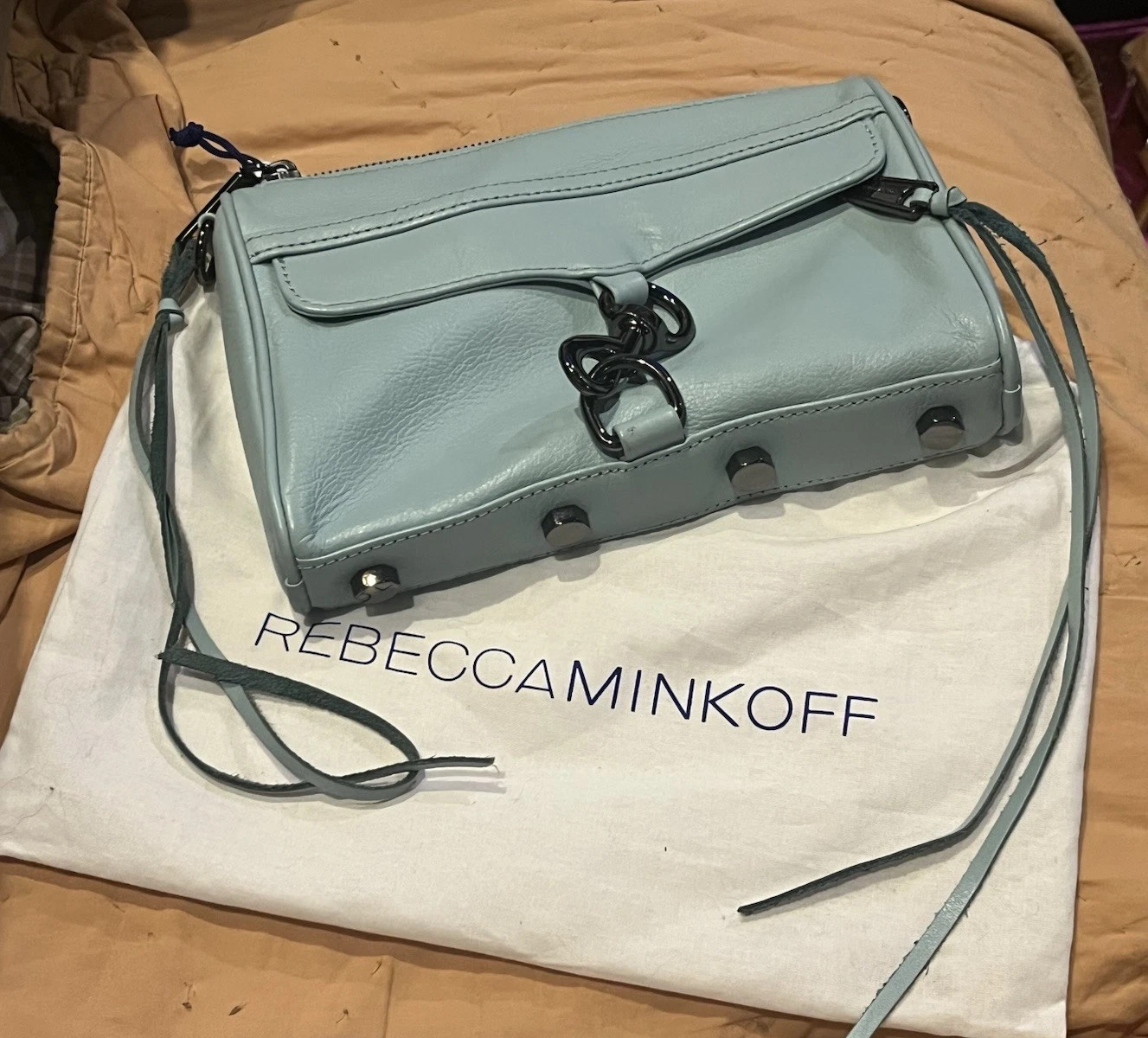 NWT Rebecca Minkoff Mini MAC Crossbody Bag Teal | eBay AU