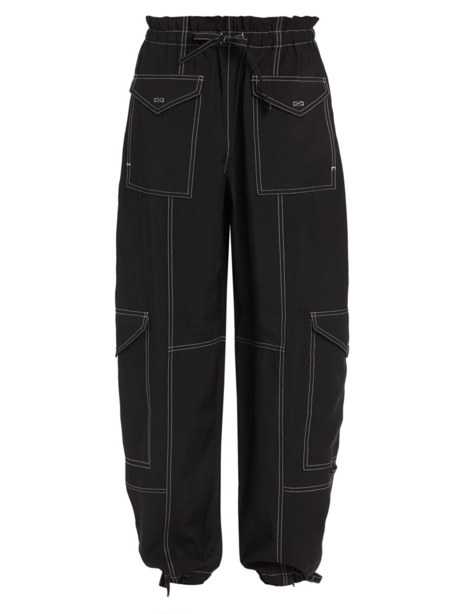 Wide-Leg Drawstring Cargo Pants | Saks Fifth Avenue