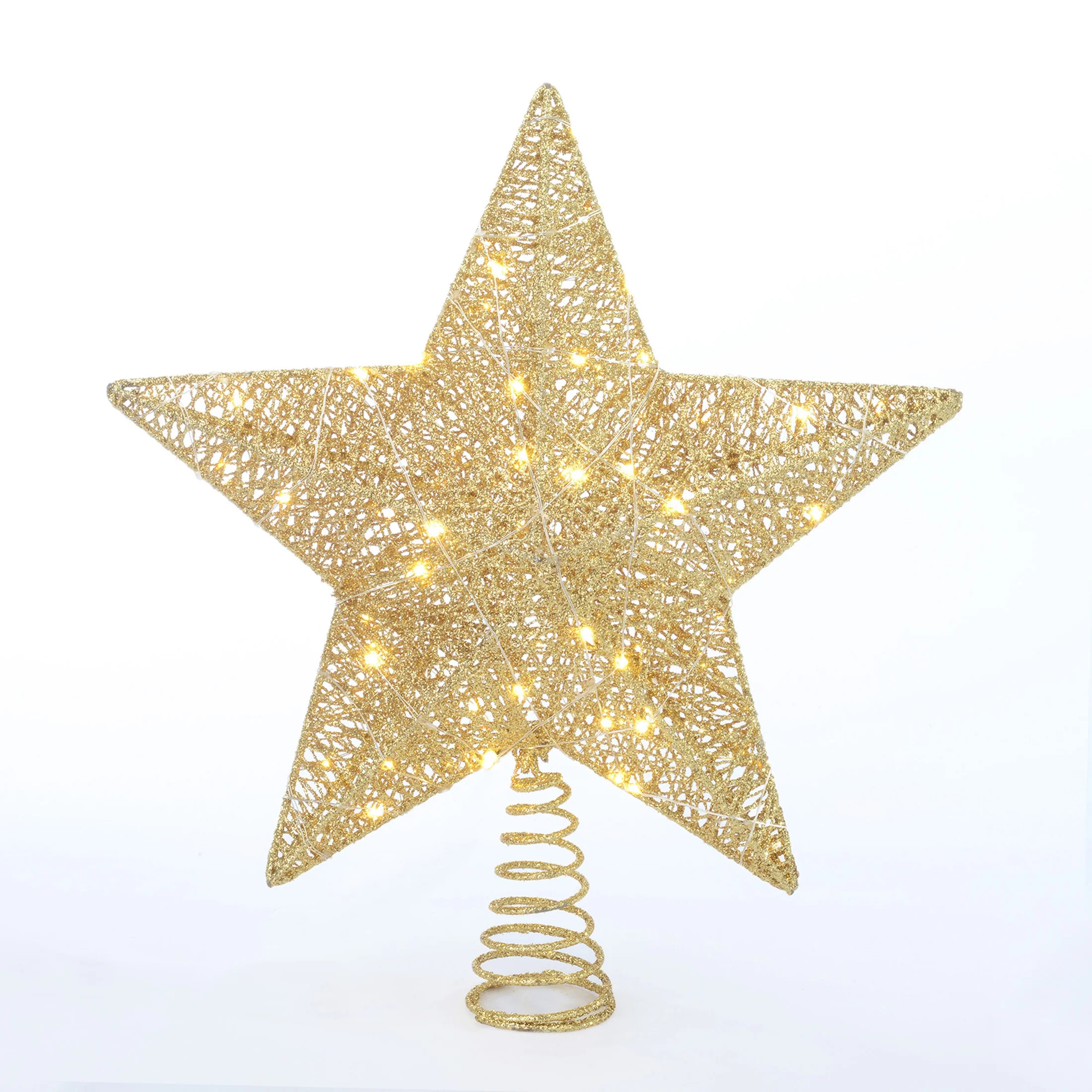 Gold Star LED Christmas Tree Topper, 15", by Holiday Time | Walmart (US)
