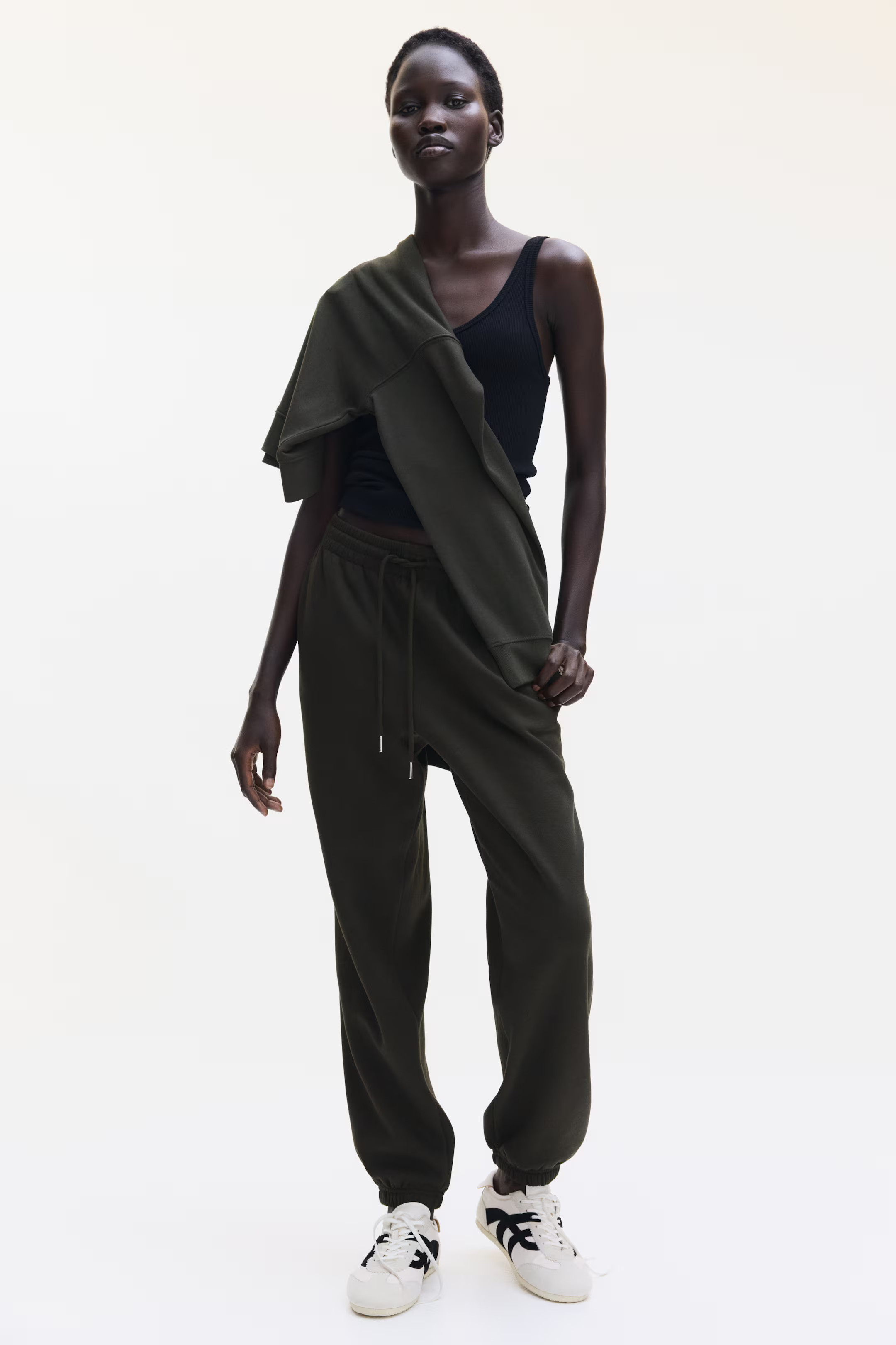 Cotton-blend Sweatpants - Black - Ladies | H&M US | H&M (US + CA)