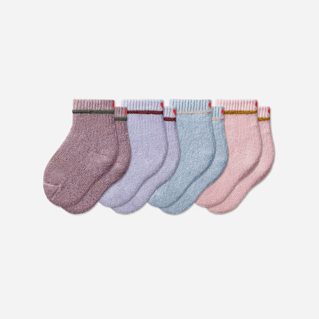 Toddler Valentine's Day Reverse Terry Calf Sock 4-Pack | Bombas