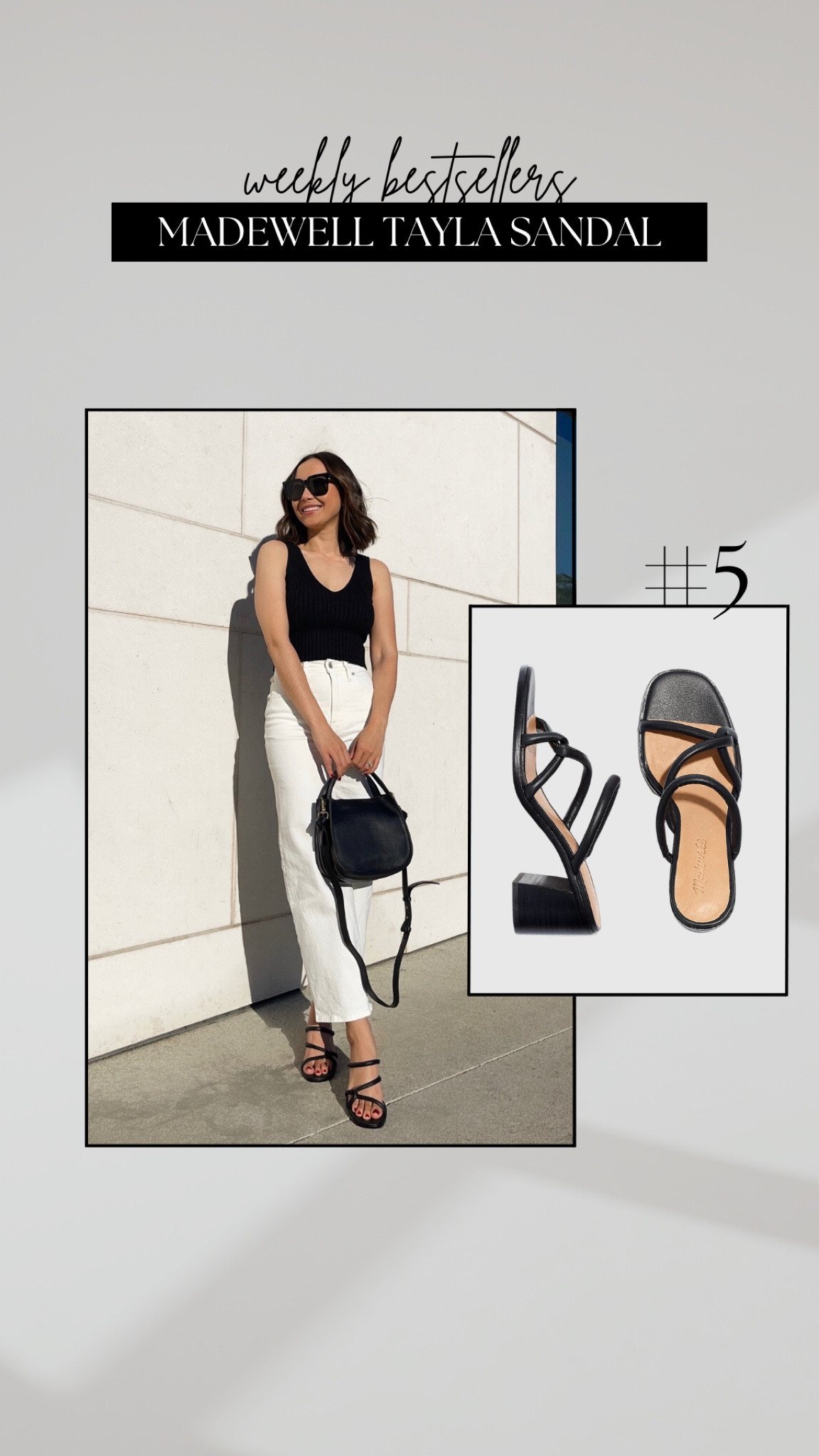 #5 bestseller this week - Madewell Tayla Sandals (on sale) use code: WARMUP 

#LTKshoecrush #LTKsalealert