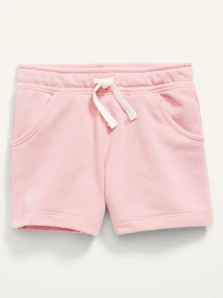 Functional-Drawstring French Terry Pull-On Shorts for Toddler Girls | Old Navy (US)