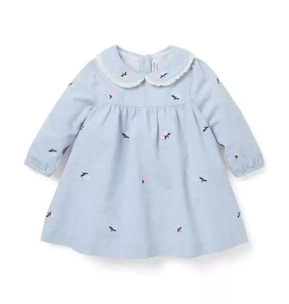 Baby Embroidered Floral Corduroy Dress | Janie and Jack