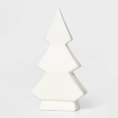 7in Ceramic 3-Tier Christmas Tree Decorative Figurine White - Wondershop™ | Target