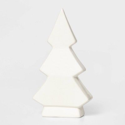 7in Ceramic 3-Tier Christmas Tree Decorative Figurine White - Wondershop™ | Target