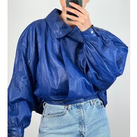 Vintage Leather Bomber Jacket | Etsy (US)