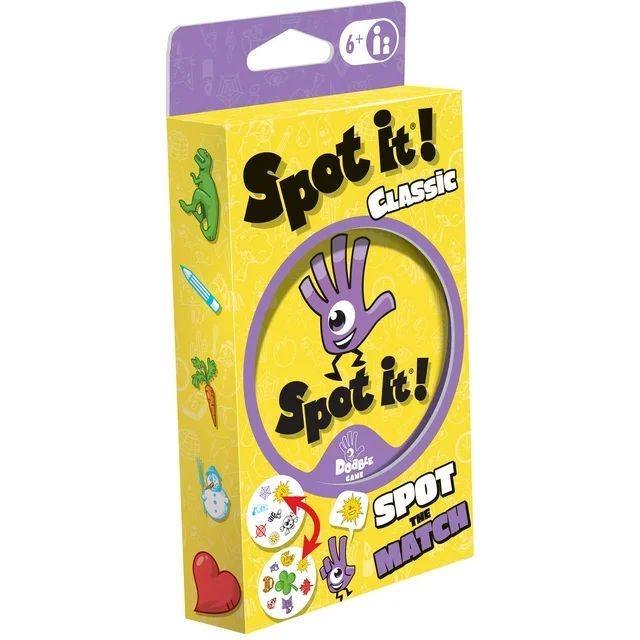 Spot It Classic Eco-Blister Family Card Game for Ages 6 and up, From Asmodee | Walmart (US)