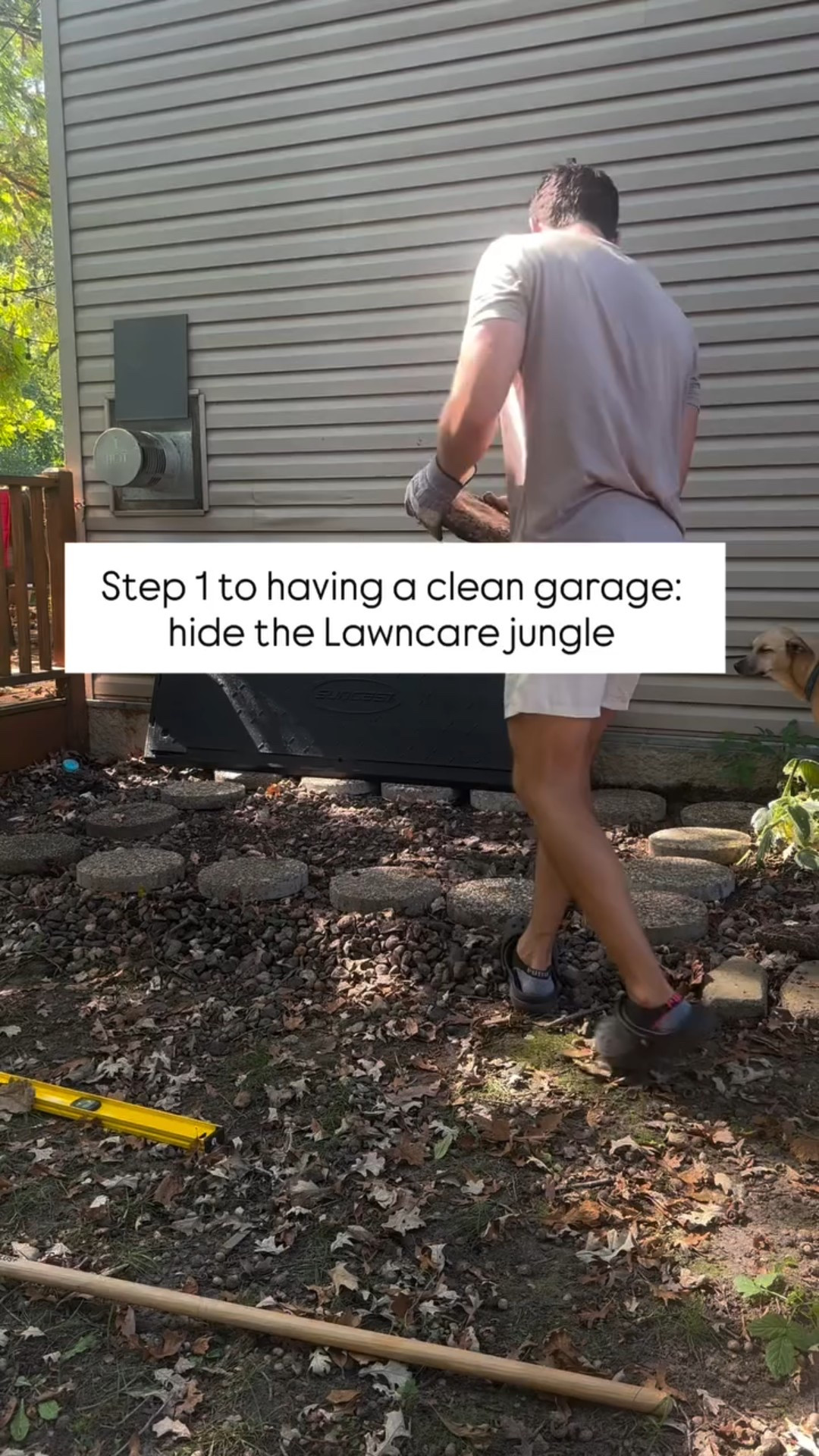The Lawncare jungle has been tamed 🦁🪏

As we are clearing out our garage to insulate it before the winter, this find from Costco was HUGE while we have been trying to de clutter our garage and have a place for everything! Perfect size for our Lawncare items!