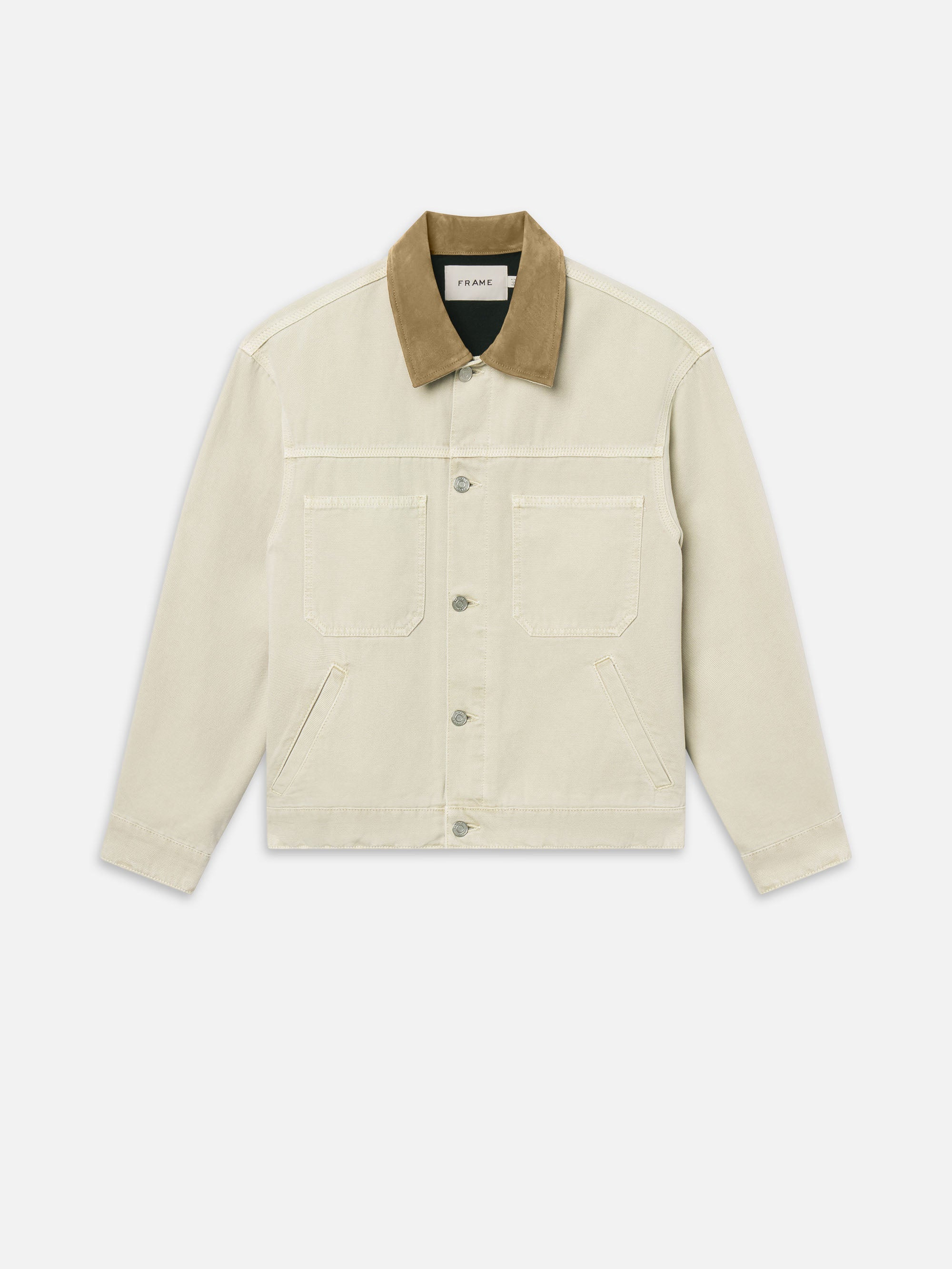 CANVAS UTILITY JACKET BEACH SAND | Frame Denim