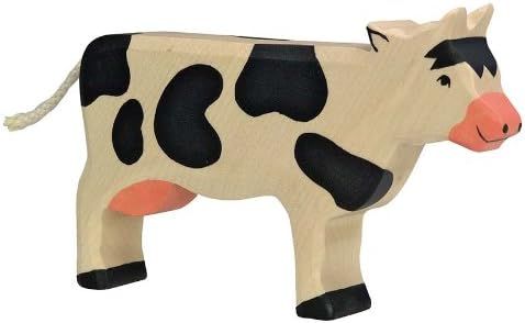 Holztiger Cow Standing Toy Figure, Black | Amazon (US)