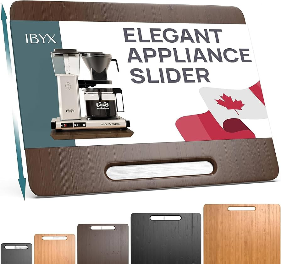 Ibyx Elegant Appliance Slider - Sliding Tray for Coffee Maker & Heavy Kitchen Appliances, Easy Sl... | Amazon (US)
