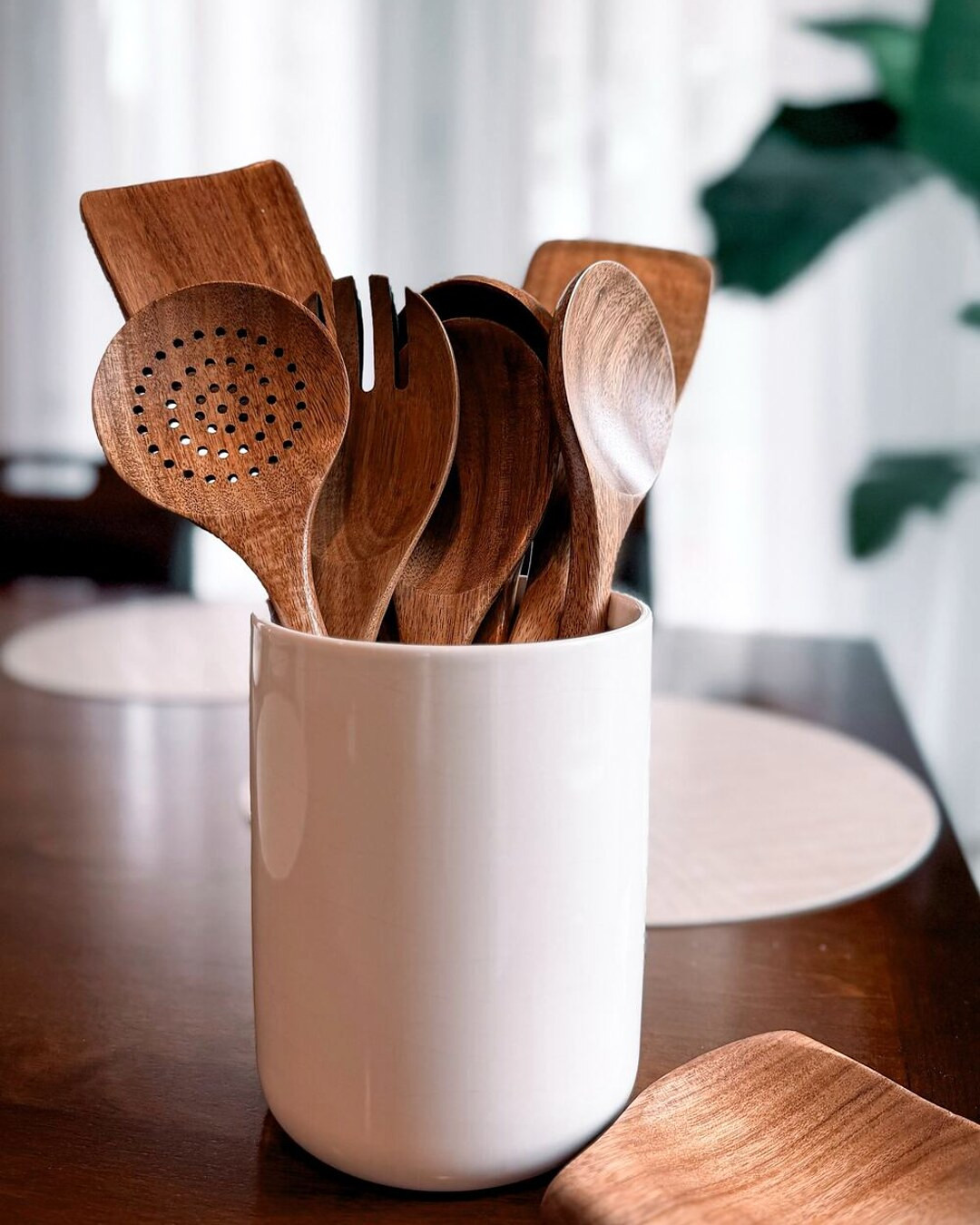 The wooden spoons that never made it into a drawer. They live in a crock on my counter now, which was not the plan, and they have earned it.   

 #LTKfoodie #LTKHome